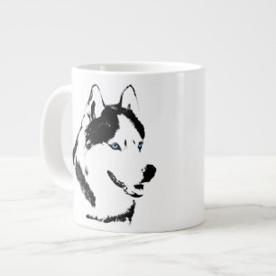 ハスキーな犬のコーヒー・マグのシベリアンハスキーのSleg犬のコップ ジャンボコーヒーマグカップ
