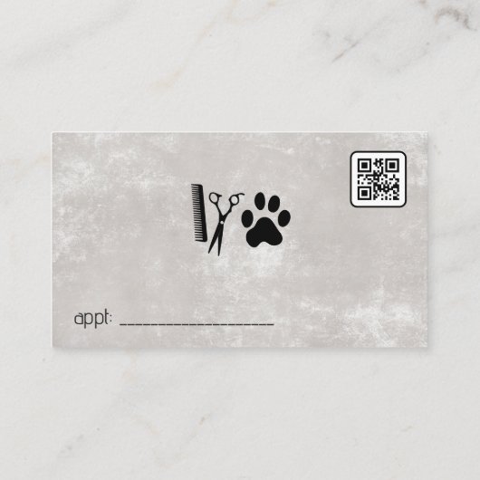 ハスキーな犬の座り |動物気に 名刺 (裏面)