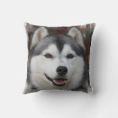 ハスキーな犬の枕 クッション (裏面)