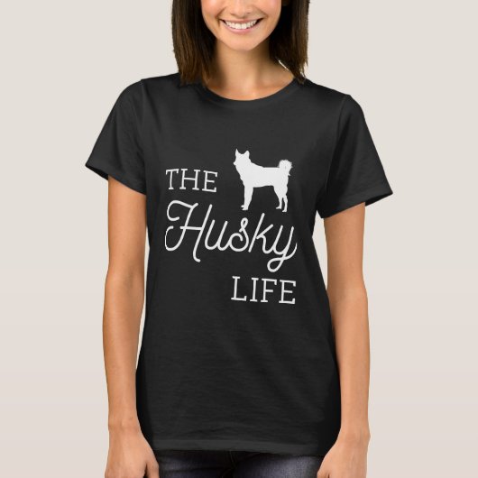 ハスキーな生活 Tシャツ (正面)