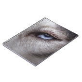 ハスキーな目のノートのシベリアンハスキーのギフト及び本 ノートブック (左側)