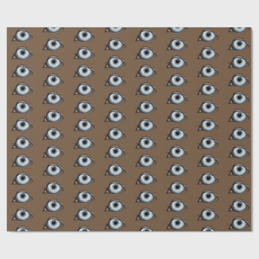 ハスキーな目のパターン ラッピングペーパー (フラット)