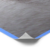 ハスキーな目のポスター犬のアートのポスターハスキーな贈り物 ポスター (角)