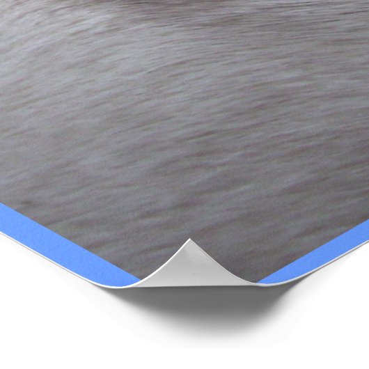 ハスキーな目のポスター犬のアートのポスターハスキーな贈り物 ポスター (角)