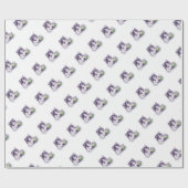 ハスキーな青 ラッピングペーパー (フラット)