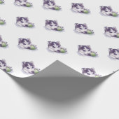 ハスキーな青 ラッピングペーパー (角)