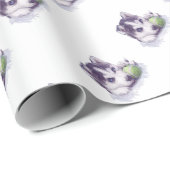 ハスキーな青 ラッピングペーパー (ロールコーナー)