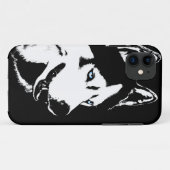 ハスキーなiPhone 5の場合のシベリアンハスキーのマラミュートの例 Case-Mate iPhoneケース (裏面(横))