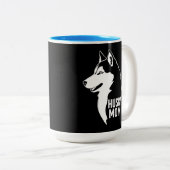 ハスキーのお母さん ツートーンマグカップ (正面右)