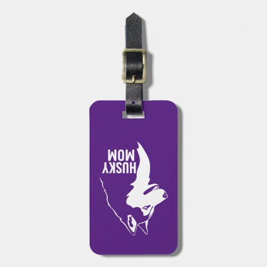 ハスキーのお母さん ラゲッジタグ (正面縦)