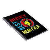 ハスキーのお母さん、犬のお母さん、犬のプレゼント ノートブック (右側)