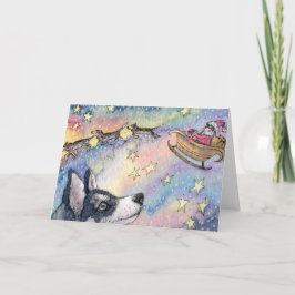 ハスキーのそり犬 シーズンカード