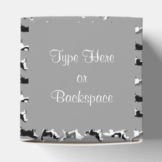 ハスキーのギフトボックスをパーソナライズかすれた犬のチームボックス フェイバーボックス (上部)