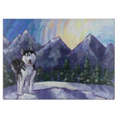 ハスキーのギフト&アクセサリー カッティングボード (正面)