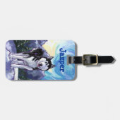 ハスキーのギフト&アクセサリー ラゲッジタグ (正面横)