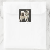 ハスキーのシール スクエアシール (バッグ)