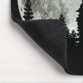 ハスキーのスタンドで山不気味ハロウィンムーン マウスパッド (コーナー)