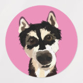 ハスキーのステッカーシートをフェニックス ラベル (デザイン2)