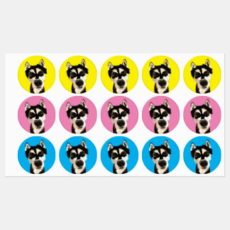 ハスキーのステッカーシートをフェニックス ラベル