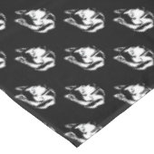 ハスキーのテーブルクロスのハスキーのマラムートアートテーブルクロス テーブルクロス (アングル)