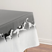 ハスキーのテーブルクロスのハスキーのマラムートアートテーブルクロス テーブルクロス (インサイチュ)