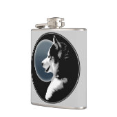 ハスキーのパスクカスタムシベリアのハスキーのドリンクのフラスコ フラスク (左)