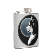 ハスキーのパスクカスタムシベリアのハスキーのドリンクのフラスコ フラスク (右)