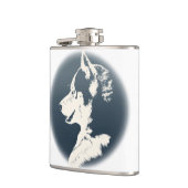 ハスキーのパスクカスタムシベリアのハスキーのドリンクのフラスコ フラスク (左)