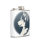 ハスキーのパスクカスタムシベリアのハスキーのドリンクのフラスコ フラスク (右)