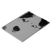 ハスキーのパップノートシベリアのハスキーのジャーナルブック ノートブック (左側)