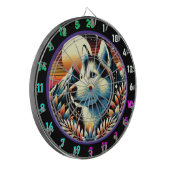 ハスキーのピークグローウォールアクセント ダーツボード (正面左)