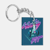 ハスキーのフィット キーホルダー (正面左)