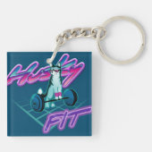 ハスキーのフィット キーホルダー (裏面)