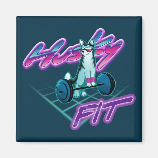 ハスキーのフィット マグネット (正面)