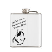 ハスキーのフラスコカスタムのシベリアのハスキーのドリンクのフラスコ フラスク (裏面)