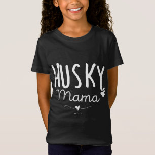 ハスキーのママ、ハスキーのママのギフト犬の恋人シベリアのハス Tシャツ