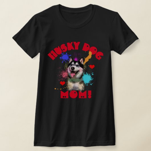 ハスキーの母の犬の愛最高の者の母は今まで Tシャツ (レイダウン)