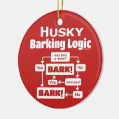 ハスキーの理屈 セラミックオーナメント (左)