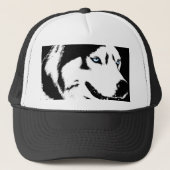 ハスキーはそり犬の帽子のシベリアンハスキーの帽子のギフトをおおいます キャップ (正面)