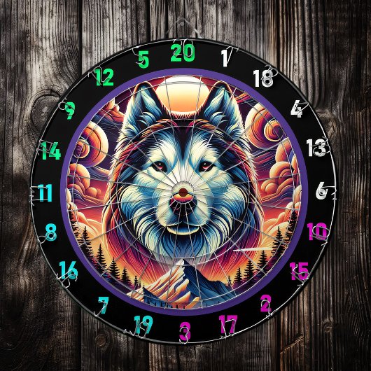 ハスキーはっきりしたヴィスタウォールデザイン ダーツボード