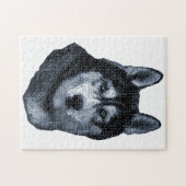 ハスキーは私のお気に入りの犬シベリアのハスキー ジグソーパズル (横)