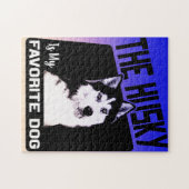 ハスキーは私のお気に入りの犬シベリアのハスキー ジグソーパズル (横)