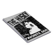 ハスキーは私のお気に入りの犬シベリアのハスキー ノートブック (右側)