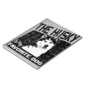 ハスキーは私のお気に入りの犬シベリアのハスキー ノートブック (左側)