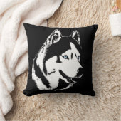 ハスキーまくら シベリアンハスキー マラミュート ギフト クッション (ブランケット)