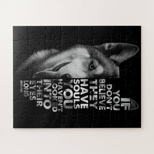 ハスキーもしお前は信じ魂犬Tを持っていない –  ジグソーパズル (横)