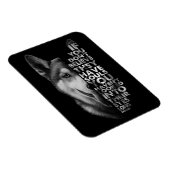 ハスキーもしお前は信じ魂犬Tを持っていない –  マグネット (右側)