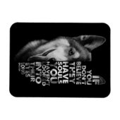 ハスキーもしお前は信じ魂犬Tを持っていない –  マグネット (横)