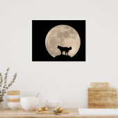 ハスキーアートプリントスリング犬アートのポスターハスキーギフト ポスター (キッチン)