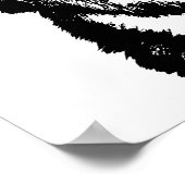 ハスキーアートプリントスリング犬アートのポスターハスキーギフト ポスター (角)